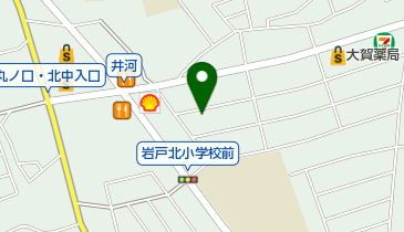 那珂川北地区公民館の地図画像