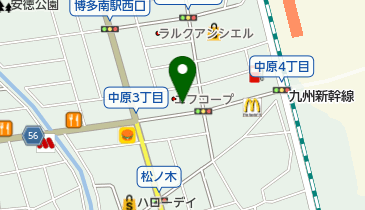 エフコープ生活協同組合那珂川店の地図画像