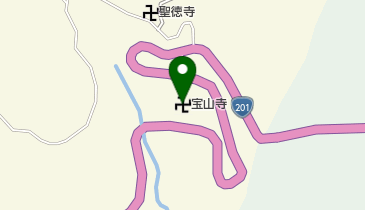 宝山寺の地図画像