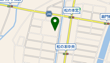 松の本公民館の地図画像