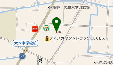 JA福岡大城 大木カントリーの地図画像