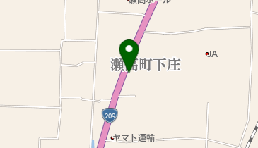 瀬高塗料商会の地図画像