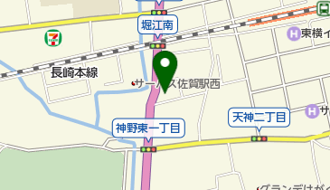 大原老舗 佐賀店の地図画像