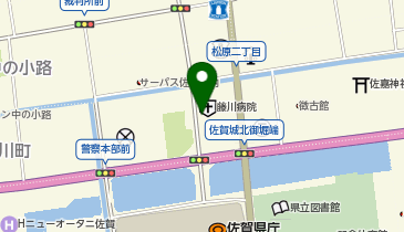 佐賀市民劇場の地図画像