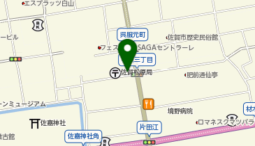 婚礼用品の千草屋の地図画像