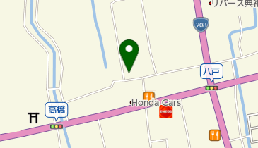 八戸窯の地図画像