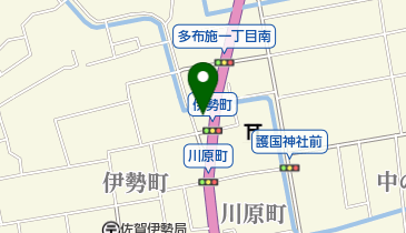 佐田美容室の地図画像