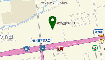 佐賀県産業イノベーションセンターの地図画像