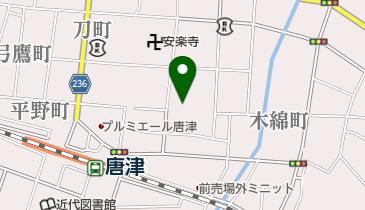 萩尾絣店の地図画像