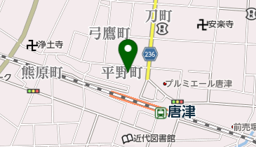 堀ガラス店の地図画像