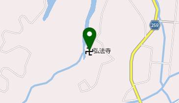 花峰山弘法寺の地図画像