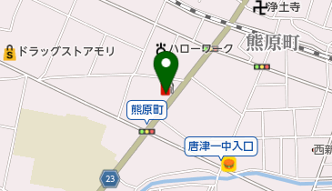 ヘアースタヂオ・ベアの地図画像