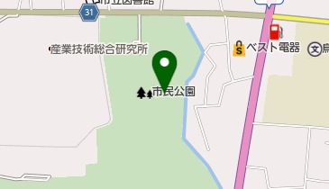 鳥栖市立 市民体育館の地図画像