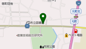 田中屋うなぎの地図画像