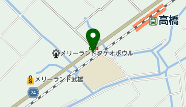 洗濯王武雄高橋店の地図画像