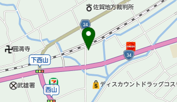 武雄ボデー鈑金塗装工場の地図画像