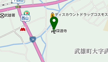 深遠寺の地図画像