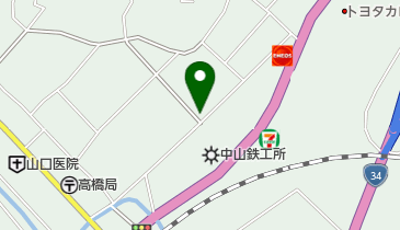 山口木工所の地図画像