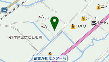 武雄市役所 まちづくり部 環境課 衛生処理センターの地図画像