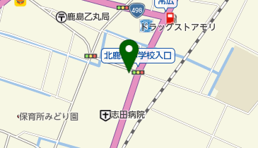 染川牛乳店の地図画像
