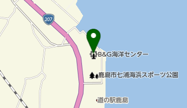 鹿島市立 七浦海浜スポーツ公園 体育館の地図画像