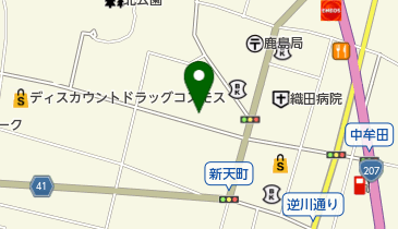 味処らくのの地図画像