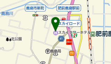 やきとり孔雀の地図画像