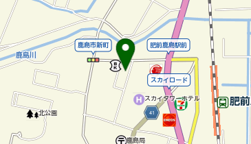 鹿島テントの地図画像