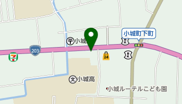 真子ガラス店の地図画像