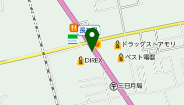 100円クリーニングコインズ三日月店の地図画像