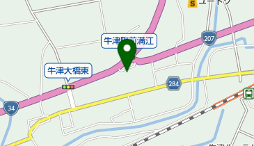 牛津マイカーセンターの地図画像