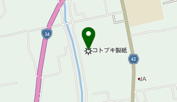 コトブキ製紙株式会社の地図画像