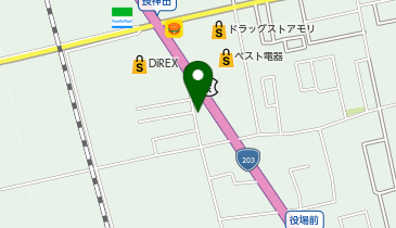 マイカーショップ701の地図画像