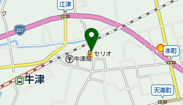 神代薬局セリオ牛津店の地図画像