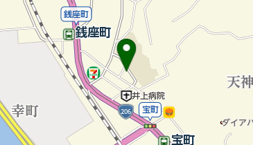 サンハイツ 銭座 訪問介護事業所の地図画像