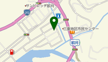 電化プラザサークル畝刈の地図画像