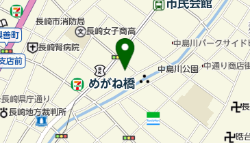 長崎大神宮の地図画像