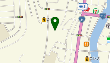 矢上神社の地図画像