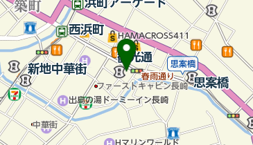 有限会社オーシャンブルー長崎店の地図画像