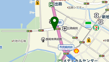 長崎県倉庫協会の地図画像