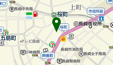 生命保険協会長崎県協会の地図画像