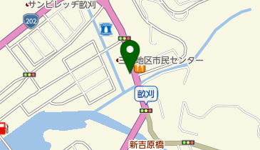 まるなか食堂の地図画像