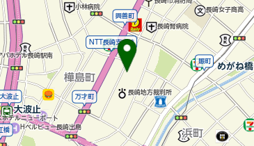 長崎地方検察庁の地図画像