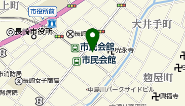 社団法人長崎県危険物安全協会の地図画像