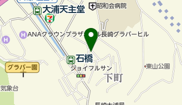 長崎市役所 教育委員会 生涯学習課 公民館 大浦地区公民館の地図画像