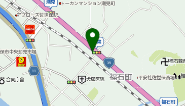 モータースペイスホンダウイング佐世保の地図画像