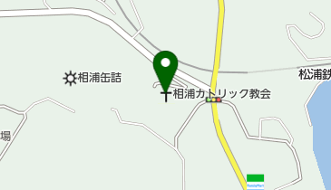 カトリック相浦教会の地図画像