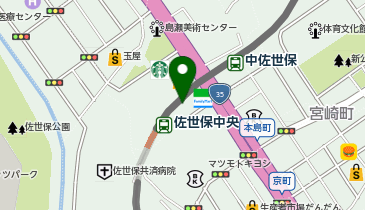 フラワーコンタクト佐世保店の地図画像