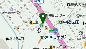 させぼビューティセンターの地図画像