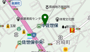 日新火災海上保険代理店ホケンセンターサセボの地図画像